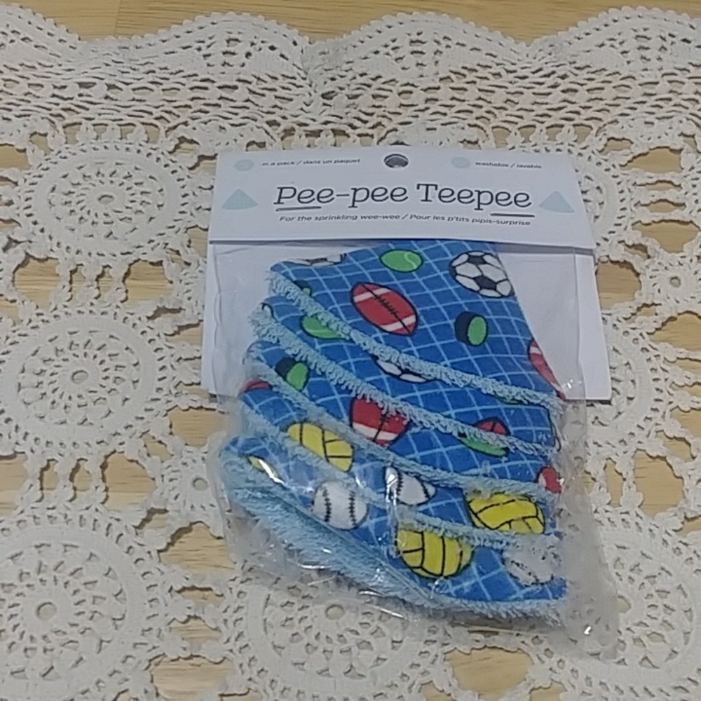 Beba Bean Pee-Pee TeePee - set of 5 - Sports Balls design - NEW